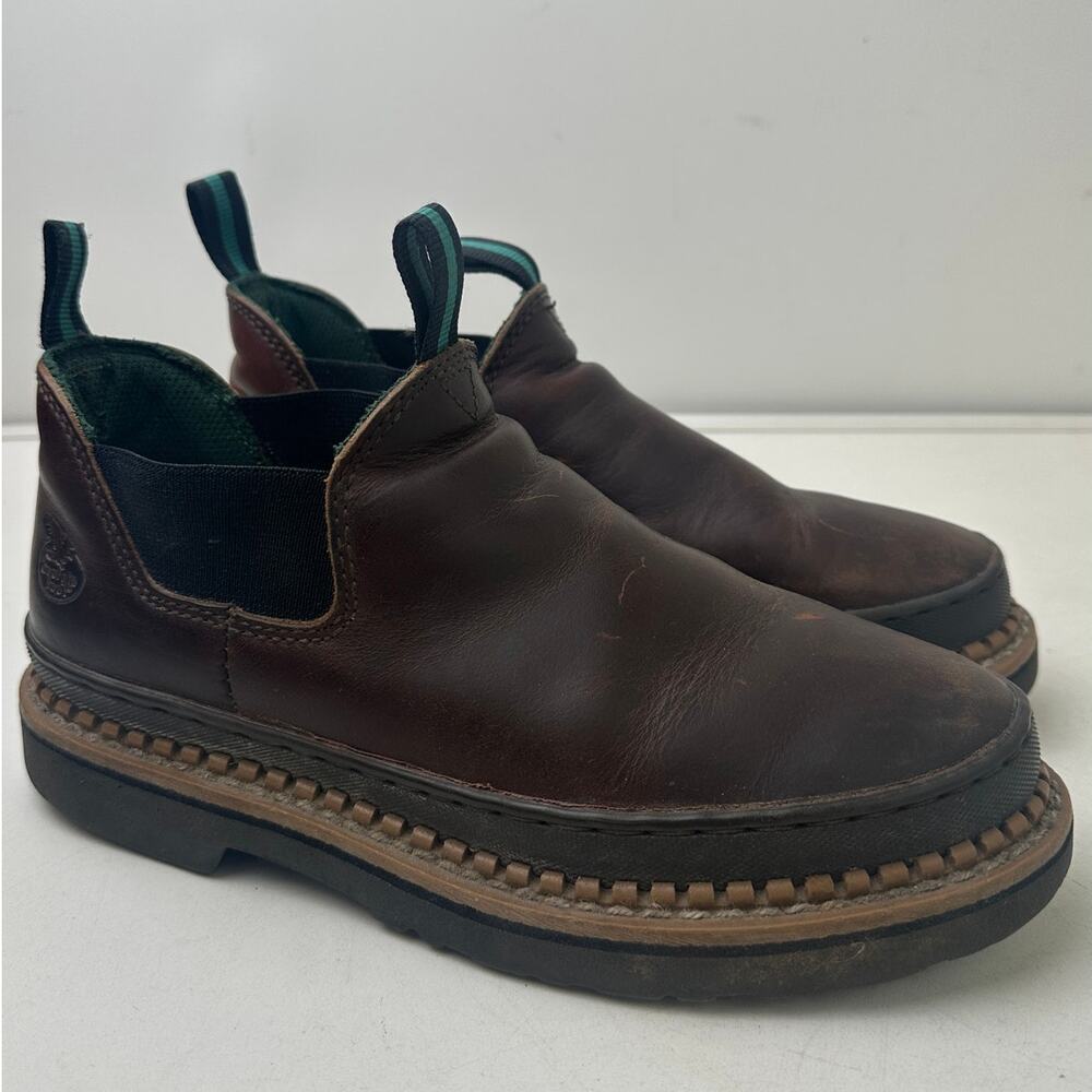 Georgia Giant Romeo Pull-On Brown Work Shoes Women's Sz 7.5